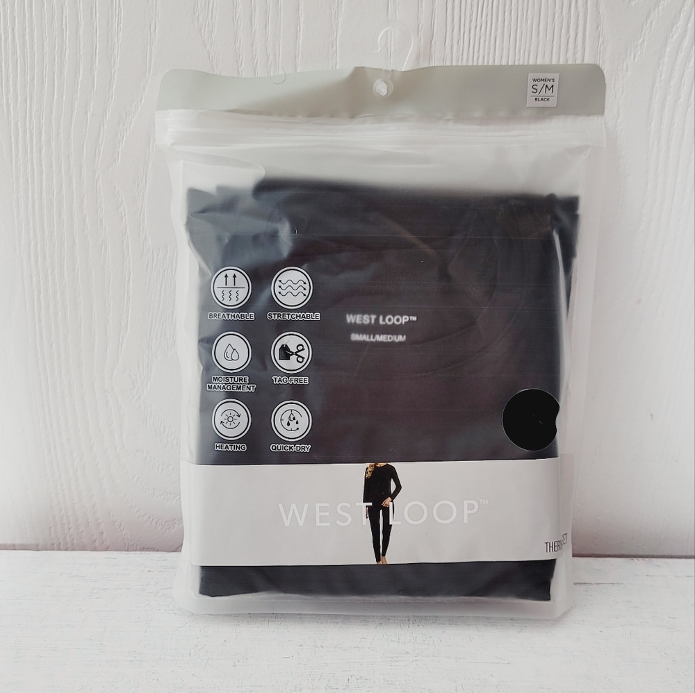 West Loop Women's Thermal Set Black Size S/M